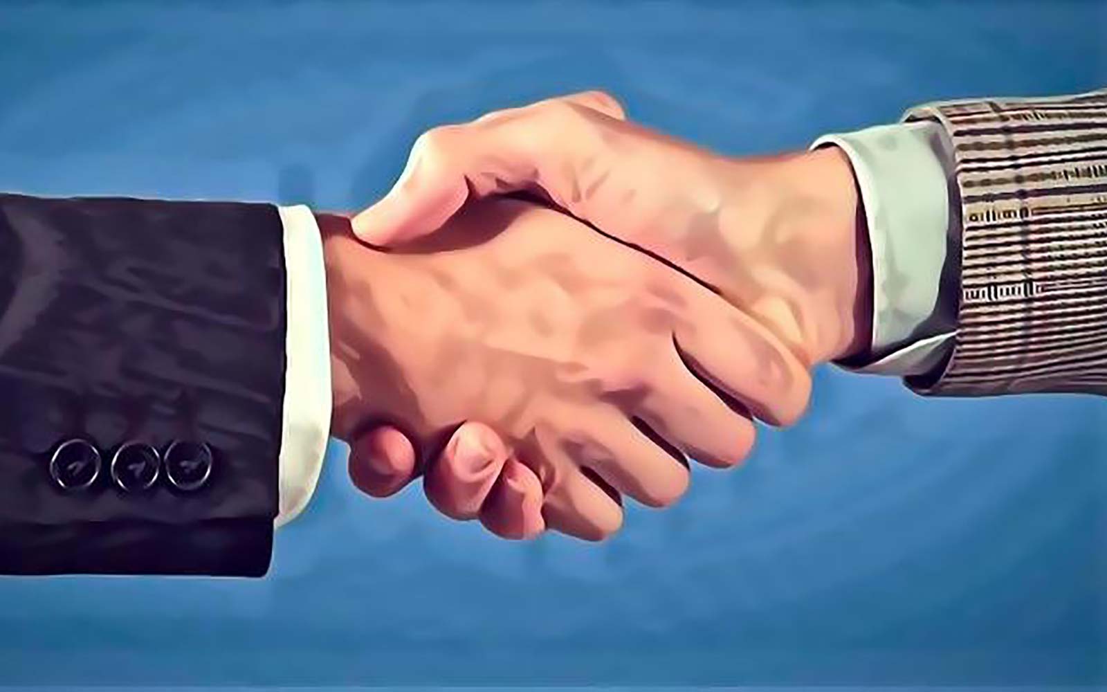 Business hand shake