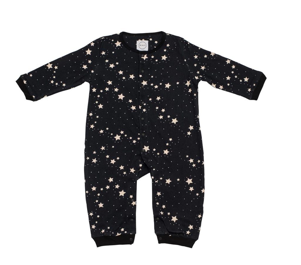 Another blouse in black with various starry illustrations