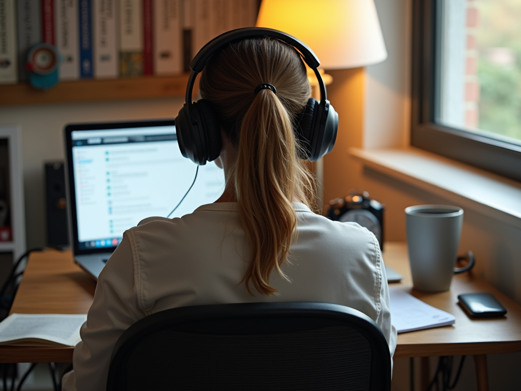 listening to music is one of the top tips for working from home