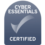 Cyber Essentials Certified logo on greyish base