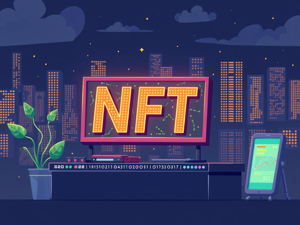 how to create an nft, illustration of an nft with old-school retro game style